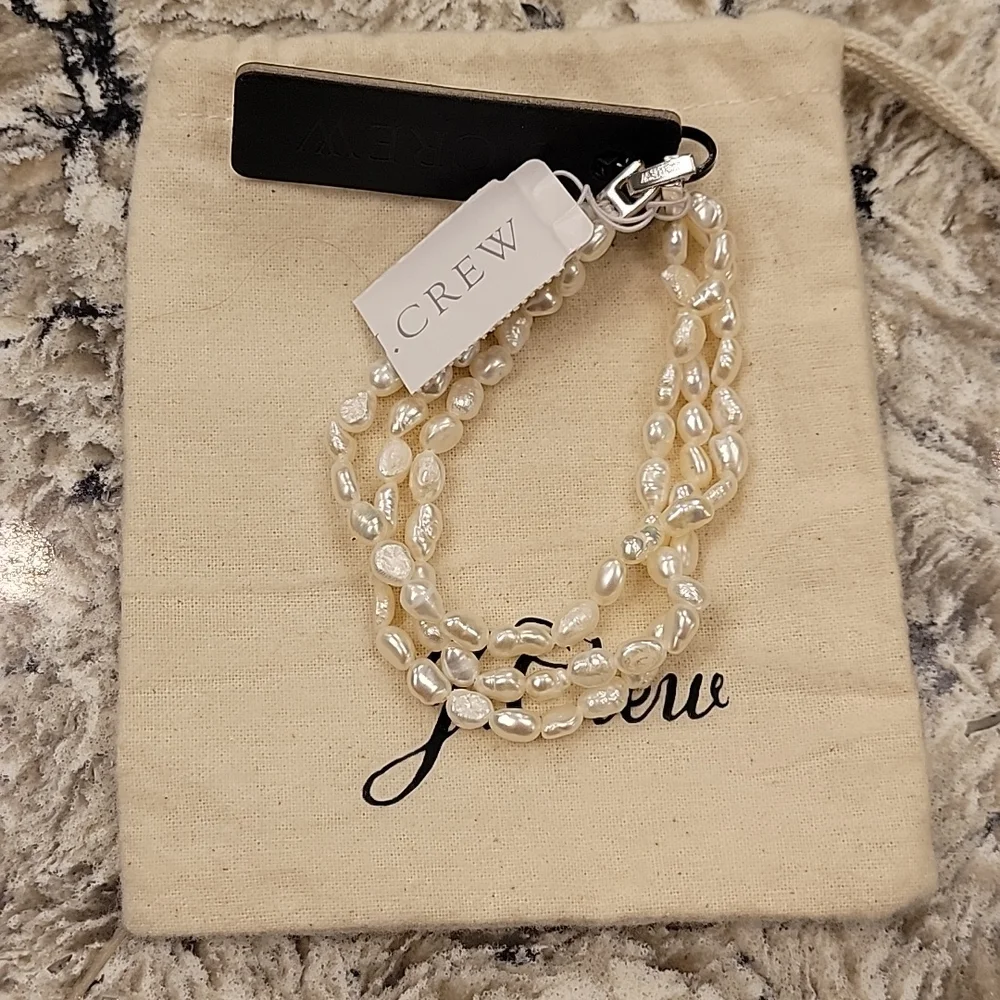 Freshwater pearl layered bracelet